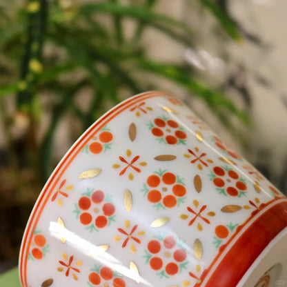 [清和堂 x Gohobi Gallery] Hand-painted Golden Red Lotus Tea Cup Coffee Cup