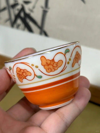 [清和堂 x Gohobi Gallery] Hand-painted Ganoderma Lucidum Pattern Tea Cup