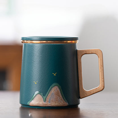 Gohobi Mountain Ceramic Tea Office Mug