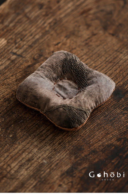 Gohobi Fragrant Cloud Silk Tea Coaster – Handmade Fabric Tea Mat for Gongfu Tea Set