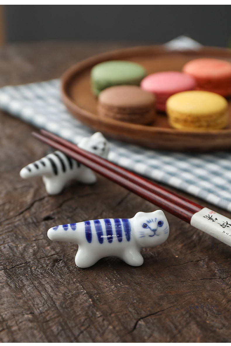 Gohobi Ceramic Cute Animals Chopstick Rest