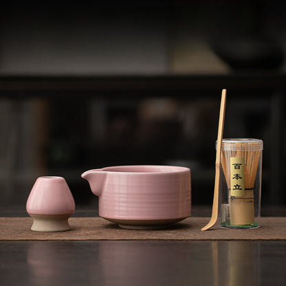 Gohobi Ceramic Matcha Set 041 Pink