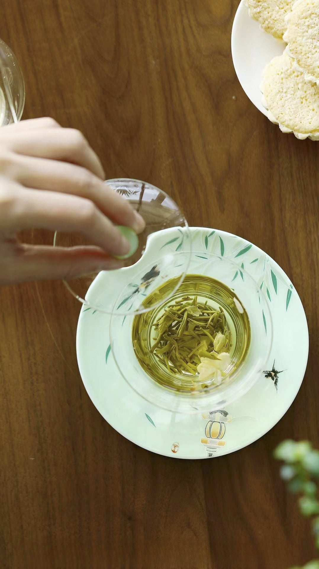 Gohobi Handmade Green Glass Tea Gaiwan