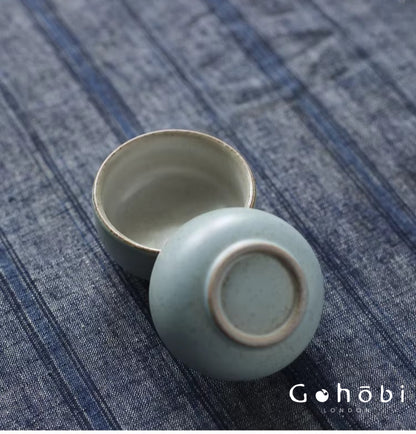 Gohobi Jingdezhen Ceramic Travel Gongfu Tea Set – One Pot Two Cups Portable Teapot Teacup Set