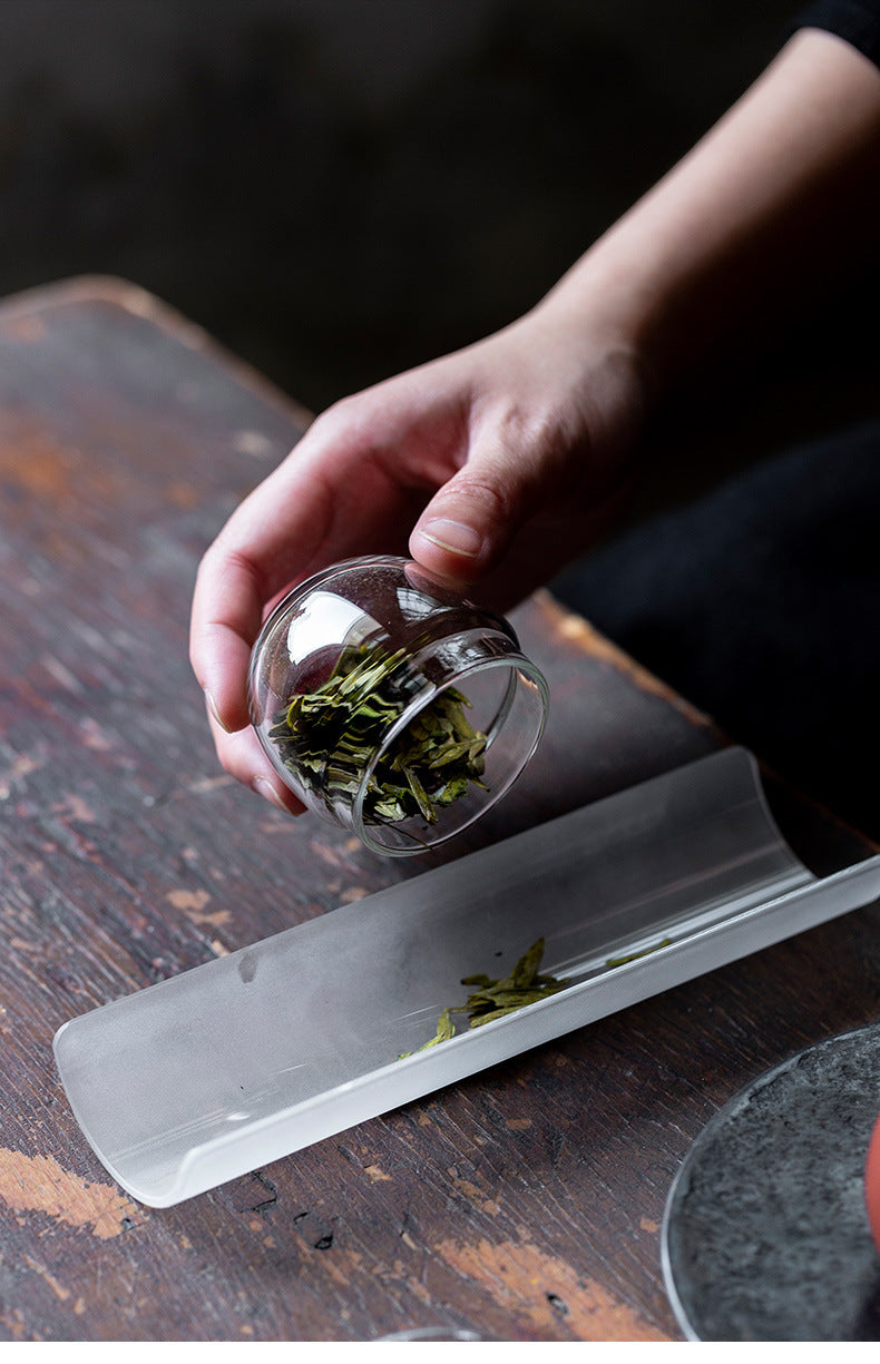 Gohobi Japanese-Style Mini Glass Tea Storage Jar