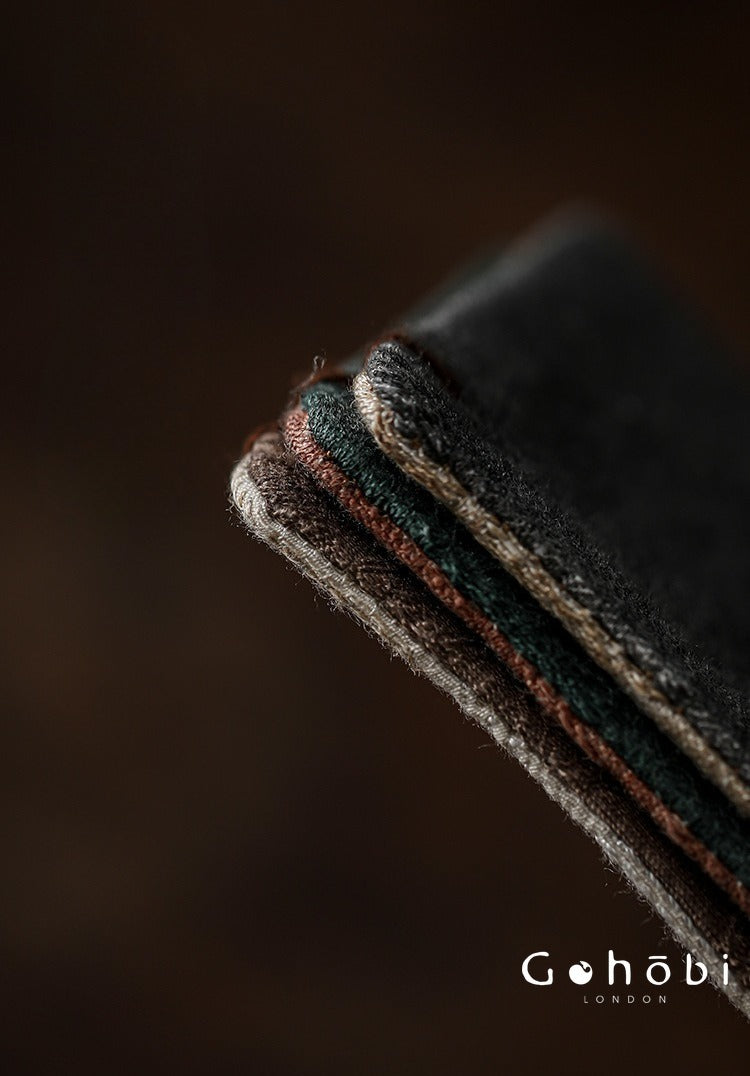 Gohobi Japanese Style Tea Coaster – Retro Fabric Tea Cup Mat for Tea Ceremony