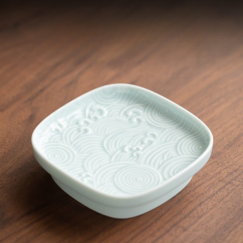 Gohobi Traditional Japanese Glazed Fruit Nuts Small Plate - Wave 009