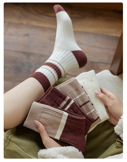 Gohobi Japanese Striped Medium Tube Socks