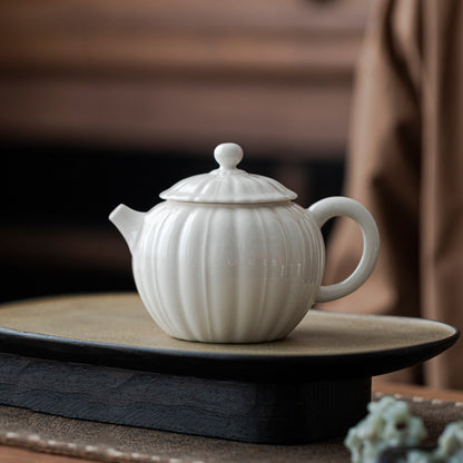 Gohobi Japanese-style Ash Glaze Handmade Ceramic Teapot