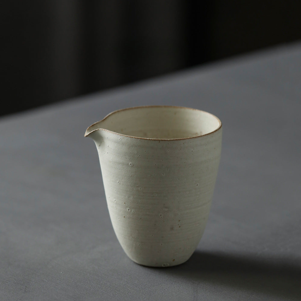 Gohobi Handmade Ceramic Kohiki Pulverised White Pitchers