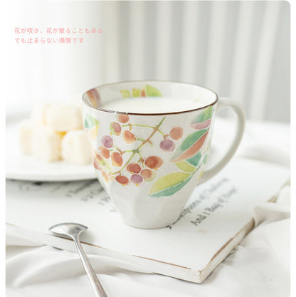 [Made In Japan] Gohobi Japanese Flowers Mug Coffee Cup
