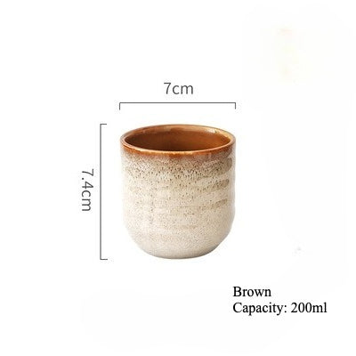 Gohobi Japanese-Style Kiln-Change Ceramic Tea Cup