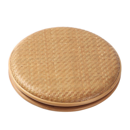 Gohobi Handmade Bamboo Woven Pu'er Tea Box – Retro Chinese Tea Cake Storage Box for Qizi Cake Collection