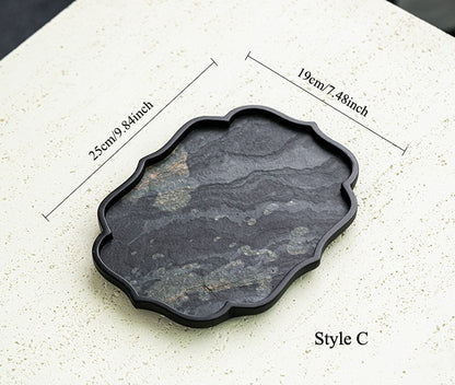 Gohobi Wabi-Sabi Stone Panel Tea Tray