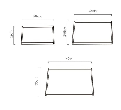 Gohobi Japanese-Style Solid Wood Serving Tray