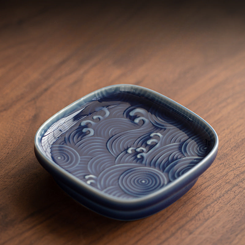 Gohobi Traditional Japanese Glazed Fruit Nuts Small Plate - Wave 009