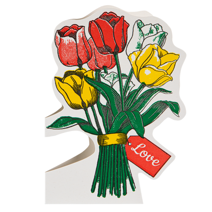 Gohobi x Archivist Gallery Tulips | Letterpress Cards | Cut-out Cards [Made in the UK]