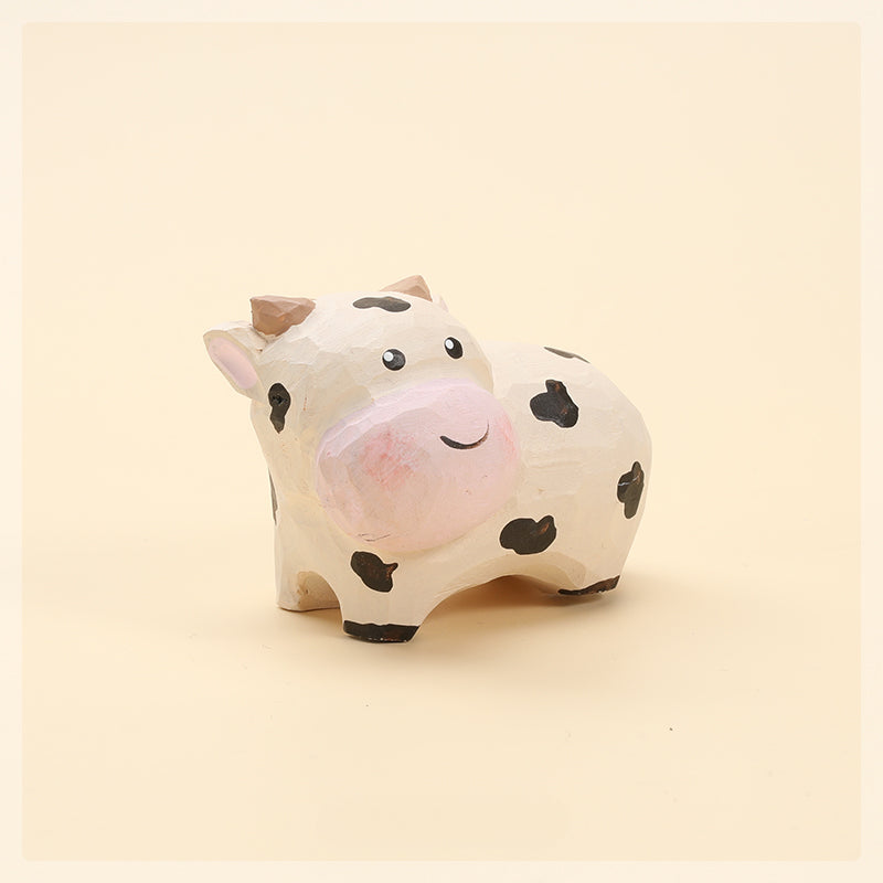 Gohobi Handcrafted Wooden Cow Ornamen