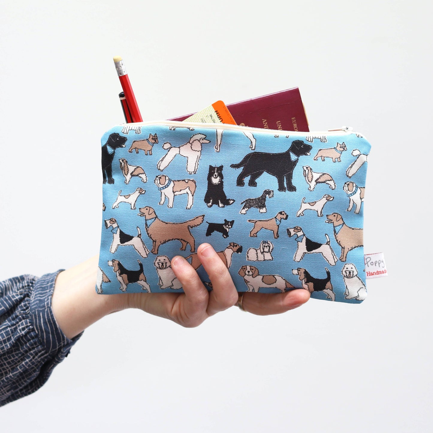 Gohobi x Poppy Treffry Four Legged Friends Big Useful Purse [Made in the UK]