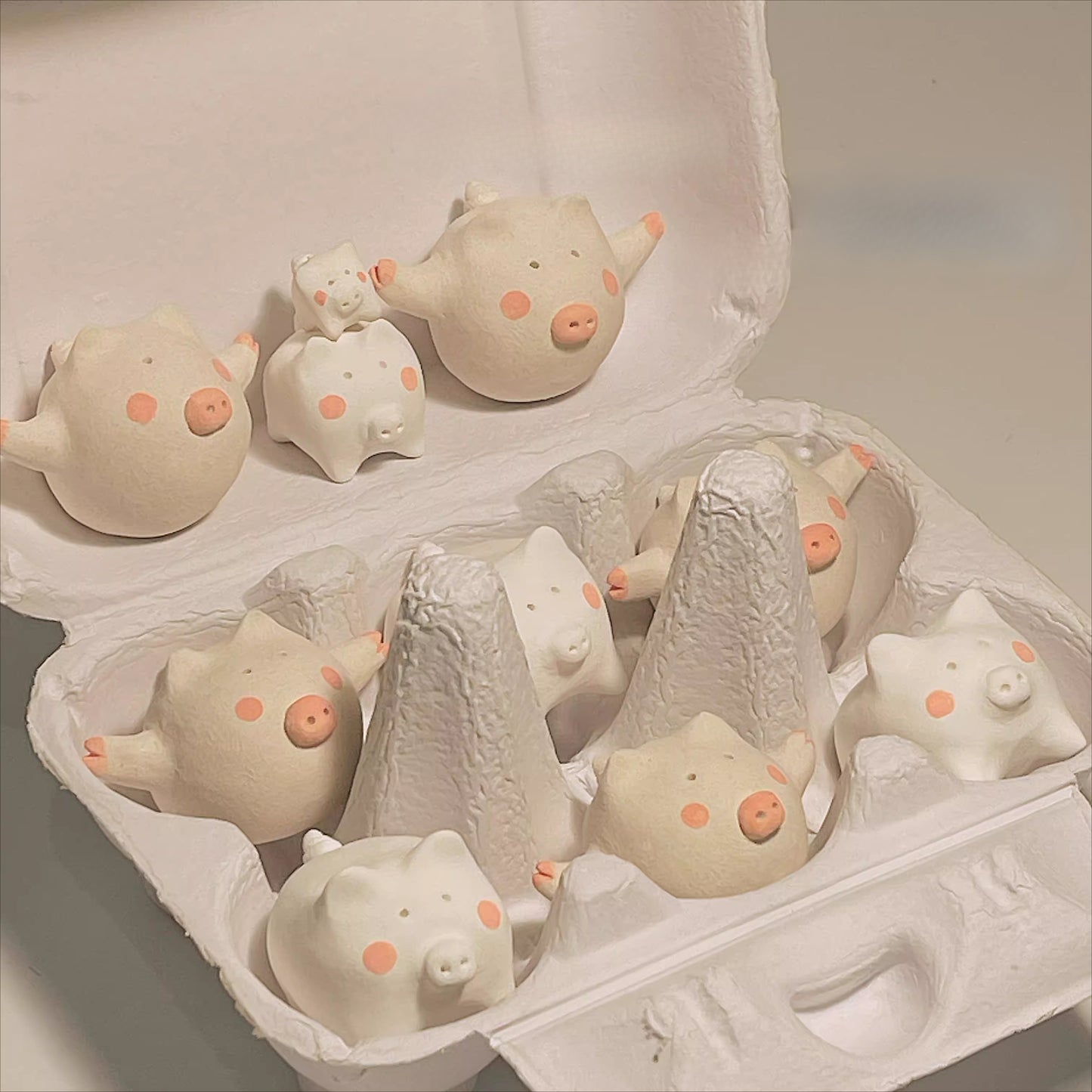 Gohobi x Little Diary Handmade Ceramic Pigs