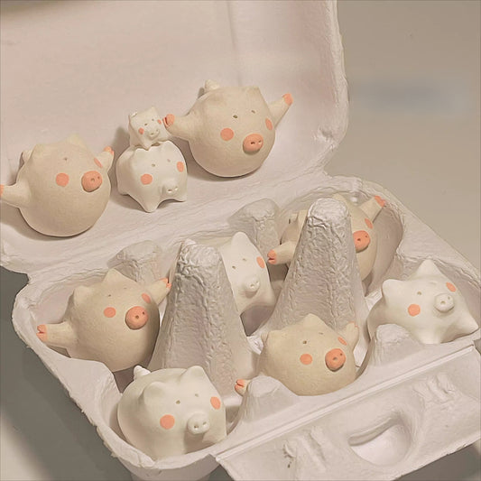 Gohobi x Little Diary Handmade Ceramic Pigs