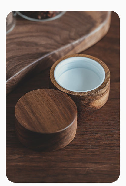 Gohobi Wooden Lid Sealed Container Storage