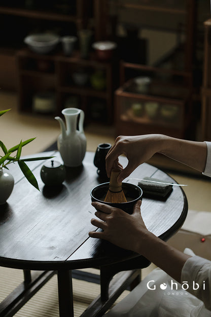 Gohobi Song-Inspired Matcha Travel Tea Set – Jianzhan Bowl with Travel Bag