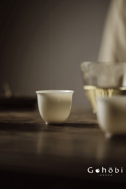 Gohobi Pure White Porcelain Aroma Cup – Gongfu Tea Tasting Smell Cup