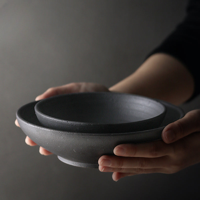 Gohobi Jiutu Coarse Pottery Plate