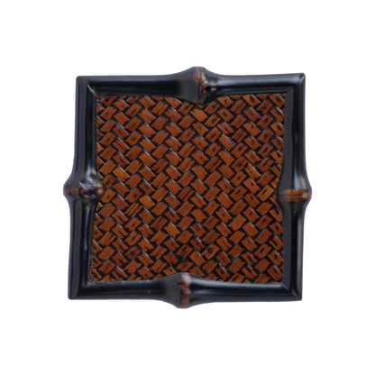 Gohobi Bamboo Woven Tea Cup Mat – Retro Bamboo Heat Insulation Coaster