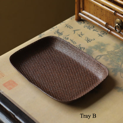 Gohobi Handmade Bamboo Cup Coasters Placemats – Rattan Tea Coaster Heat Insulation Pad