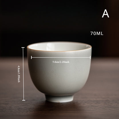 Gohobi Handmade Ice Grey Tea Cup