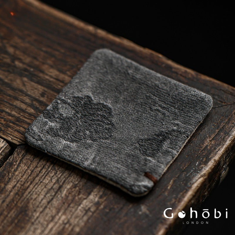 Gohobi Japanese Style Tea Coaster – Retro Fabric Tea Cup Mat for Tea Ceremony
