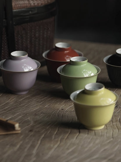 [賦山敘 x Gohobi] “Ink Bamboo & Crane” Kuikou Master Cup – Hand-Painted Jingdezhen Ceramic Tasting Cup