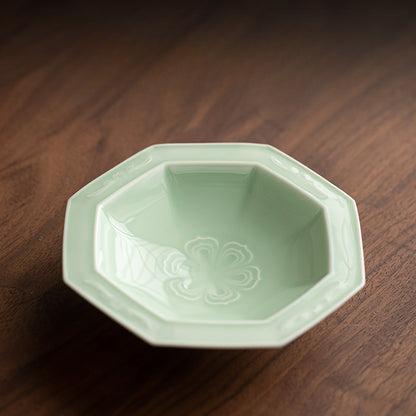 Gohobi Traditional Japanese Glazed Fruit Nuts Small Plate - Octagon 005
