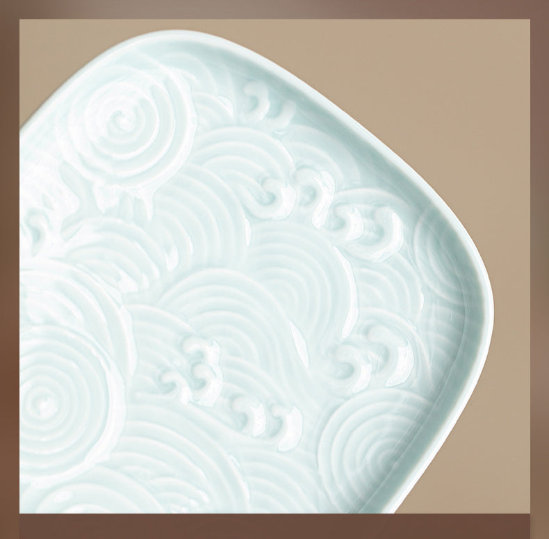 Gohobi Traditional Japanese Glazed Fruit Nuts Small Plate - Wave 009