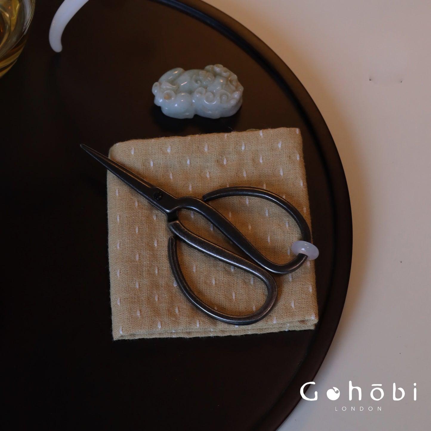 Gohobi Handmade Old Iron Tea Scissors – Portable Tea Ceremony Accessory