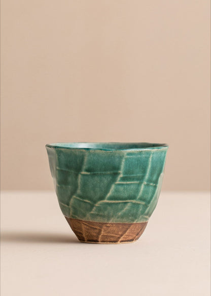 Gohobi Japanese Minoyaki Retro Coarse Pottery Teacup – Wabi Sabi Handmade Ceramic Master Cup | Made in Japan