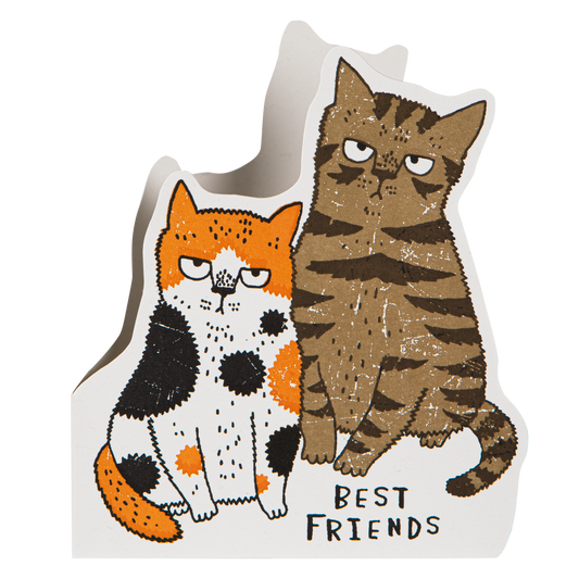 Gohobi x Archivist Gallery Grumpy Cats | Letterpress Cards | Cut-out Cards [Made in the UK]