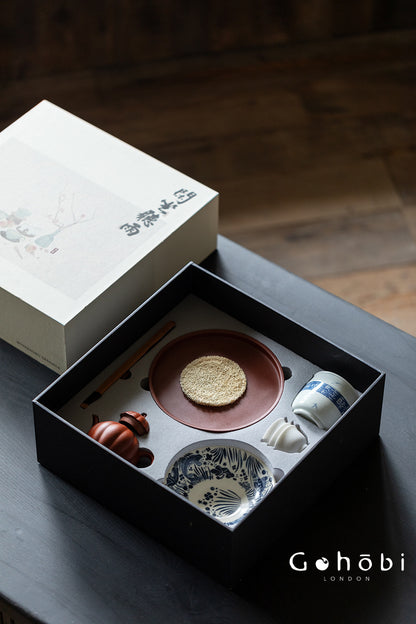 Gohobi Complete Gongfu Tea Set – Chinese Tea Brewing Set with Teapot, Cups & Tea Tray