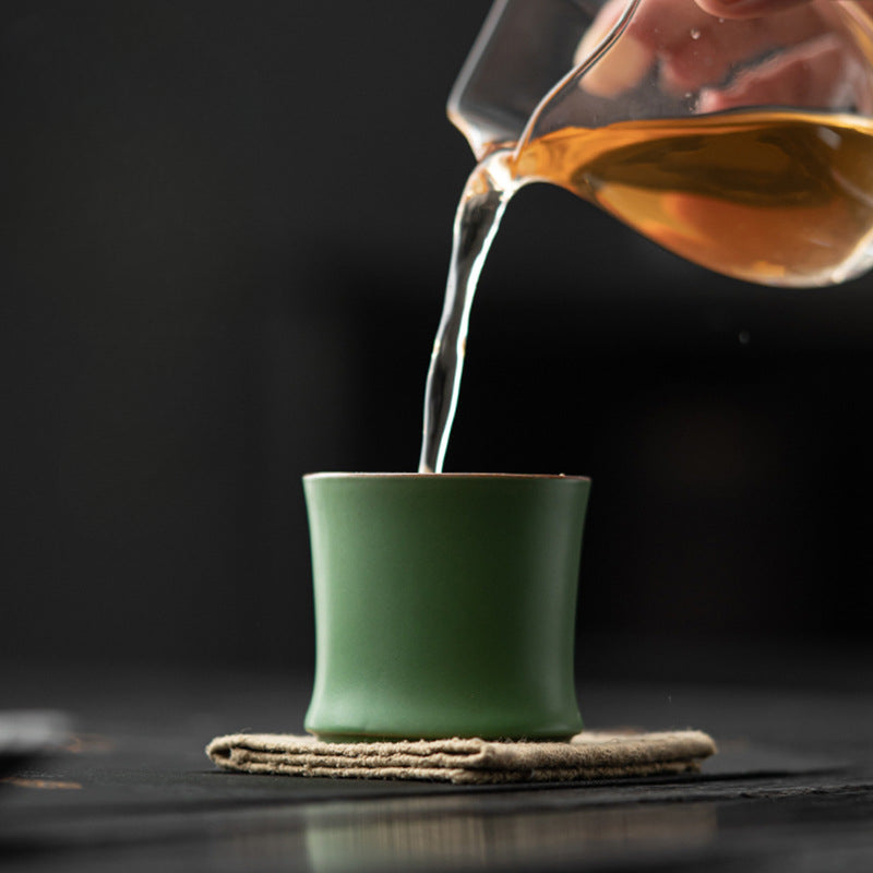 Gohobi Green Bamboo Knot Tea Cup