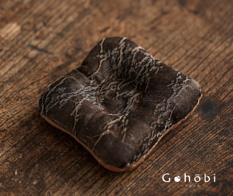 Gohobi Fragrant Cloud Silk Tea Coaster – Handmade Fabric Tea Mat for Gongfu Tea Set