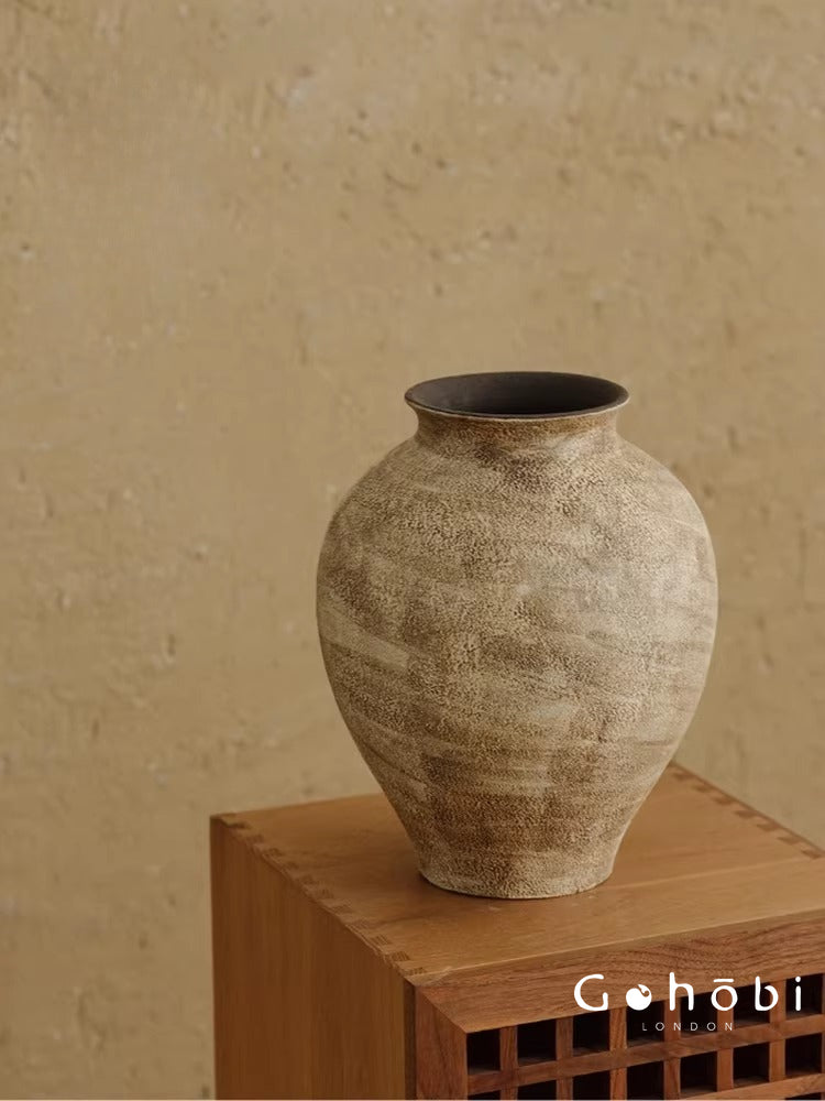 Gohobi Japanese-style Wabi Sabi Handmade Zen Large Vase 016