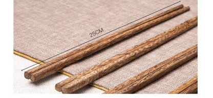 Gohobi A Set of 5 Pairs of Essential Wooden Chopsticks