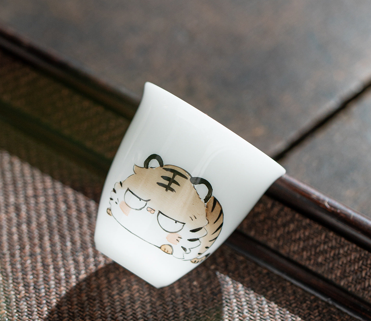 Gohobi White Jade Clay Chinese Zodiac Gongfu Tea Cup – Personal Ceramic Master Cup for Home Use and Gift