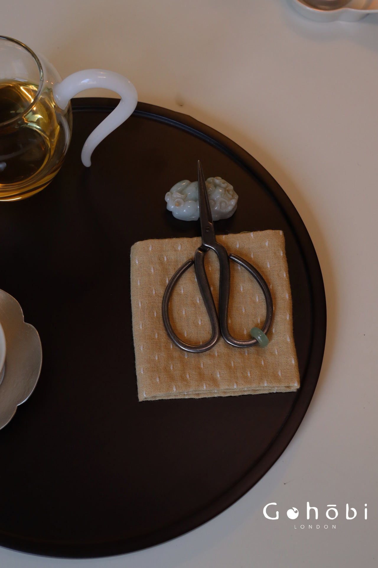 Gohobi Handmade Old Iron Tea Scissors – Portable Tea Ceremony Accessory