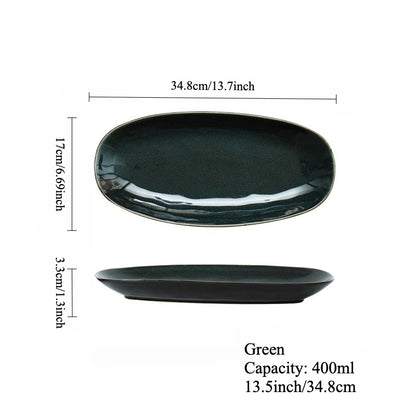 Gohobi Kiln-Change Oval Plate