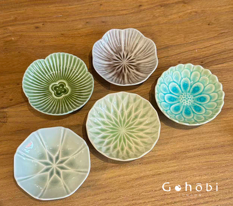 Gohobi Japanese Mino-yaki Ice Crack Small Plate [Made in Japan] – Sauce & Dipping Dish