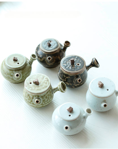 Gohobi Handmade Ceramic YiXing Clay Mini Teapot Ornament Tea pet