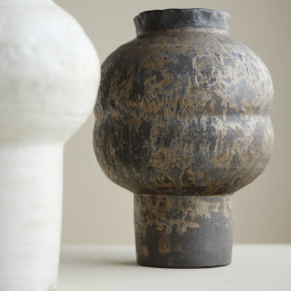 Gohobi Japanese-style wabi sabi handmade large vase 006